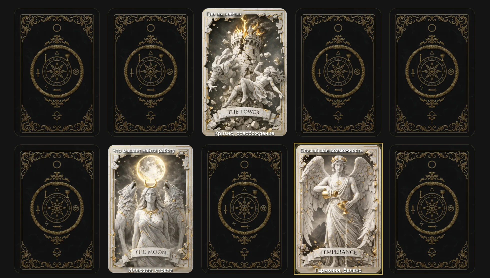 Онлайн и бесплатно - Таро расклад на новую работу